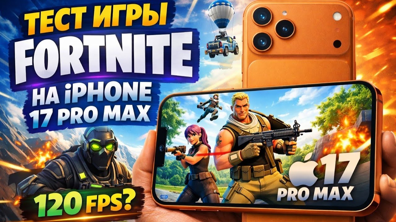 Fortnite на iPhone 17 Pro Max 120 FPS ТЕПЕРЬ НАКОНЕЦ-ТО СМАРТФОН ДЛЯ ИГР?