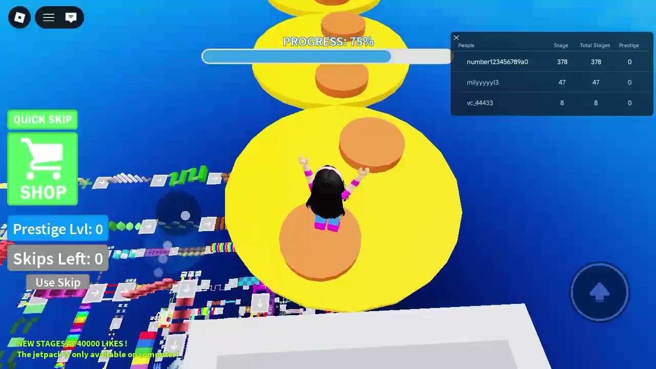Super parkour obby | stage 350 ➡️ 401 | part 8 | roblox