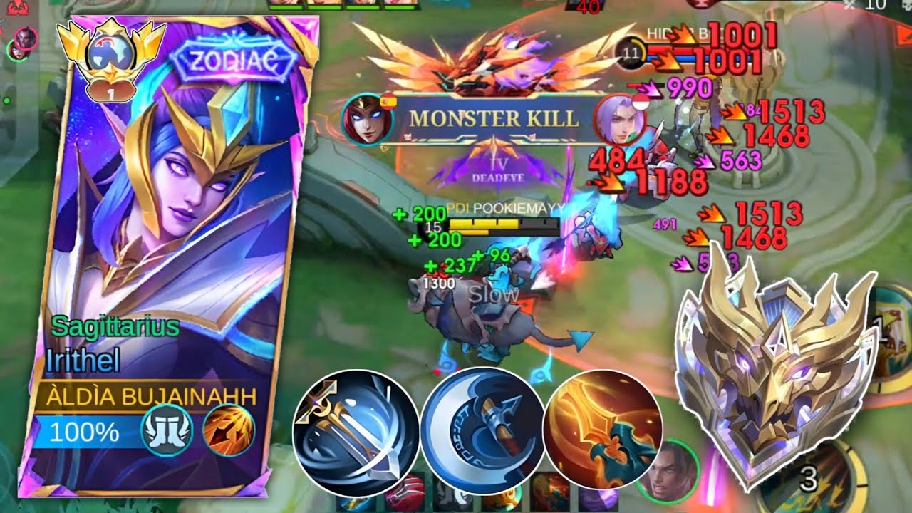 BEST BUILD AND EMBLEM IRITHEL FOR SOLO RANKED 2025! IRITHEL MOBILE LEGENDS