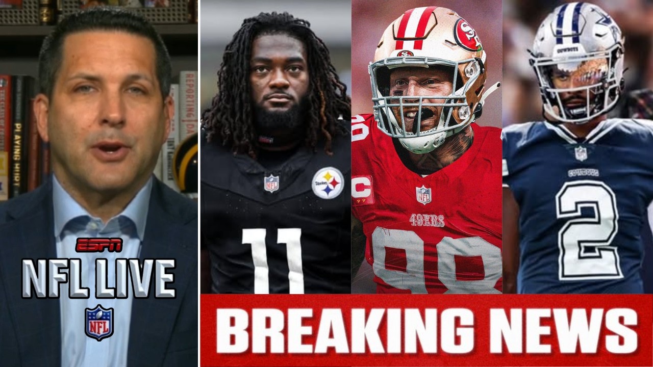 ПОЛНЫЙ ВЫПУСК NFL LIVE | &laquo;Браунс&raquo; обменивают Шедера Сандерса в &laquo;Ковбойс&raquo;, Кросби &mdash; в &laquo;Найнерс&raquo;, Б...