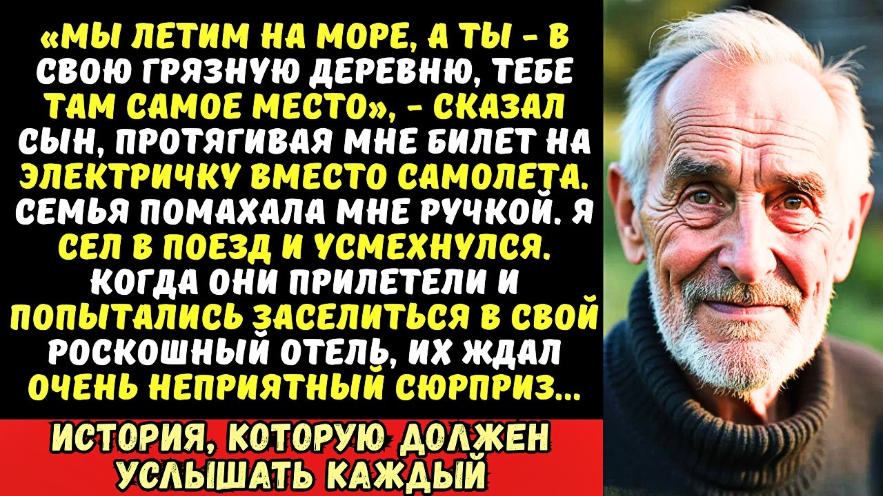 На вокзале сын забрал мой билет на самолет и сказал «Поедешь в деревню»  Но он не знал, кто…