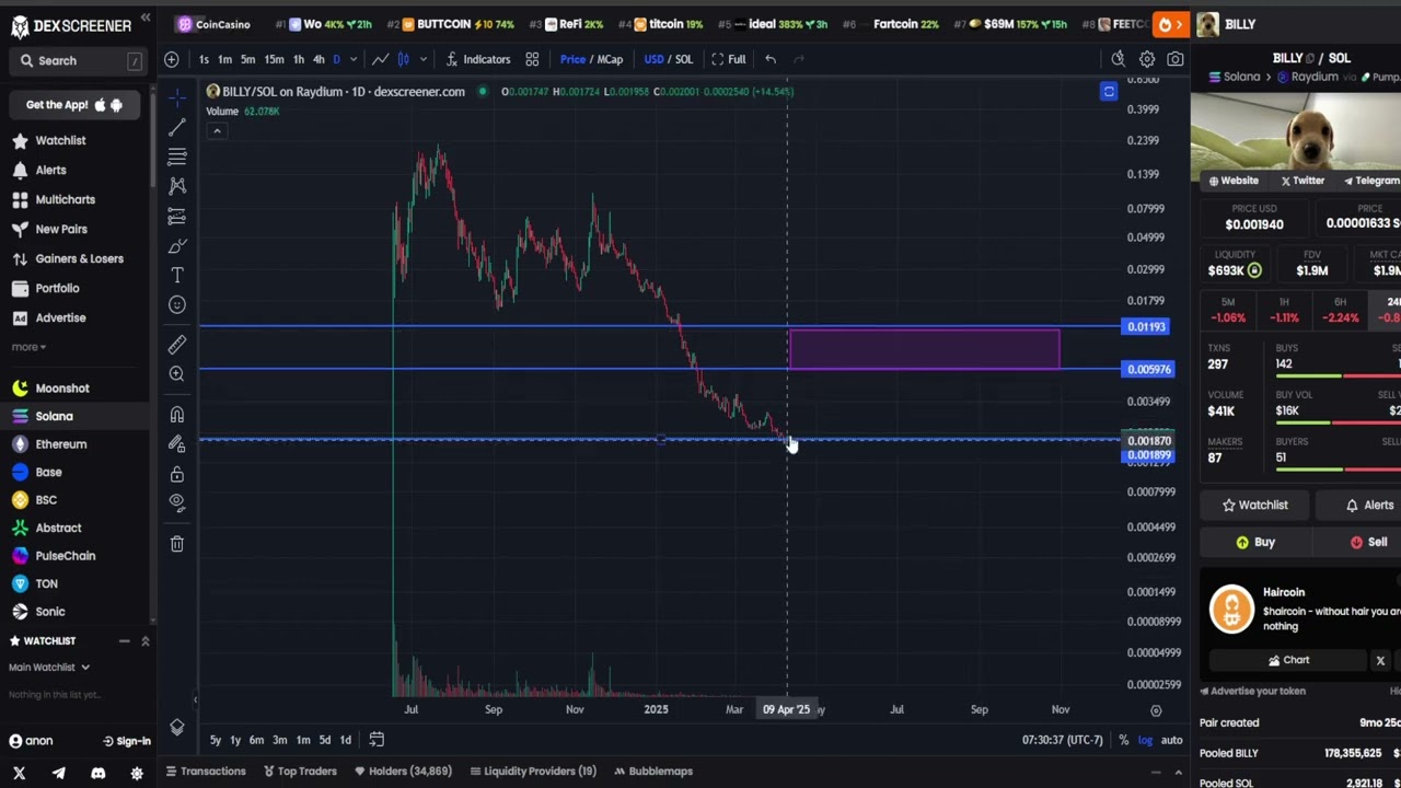 Billy BLLY CRYPTO, PRICE PREDICTION, TARGETS, ANALYSIS AND OPINION TODAY