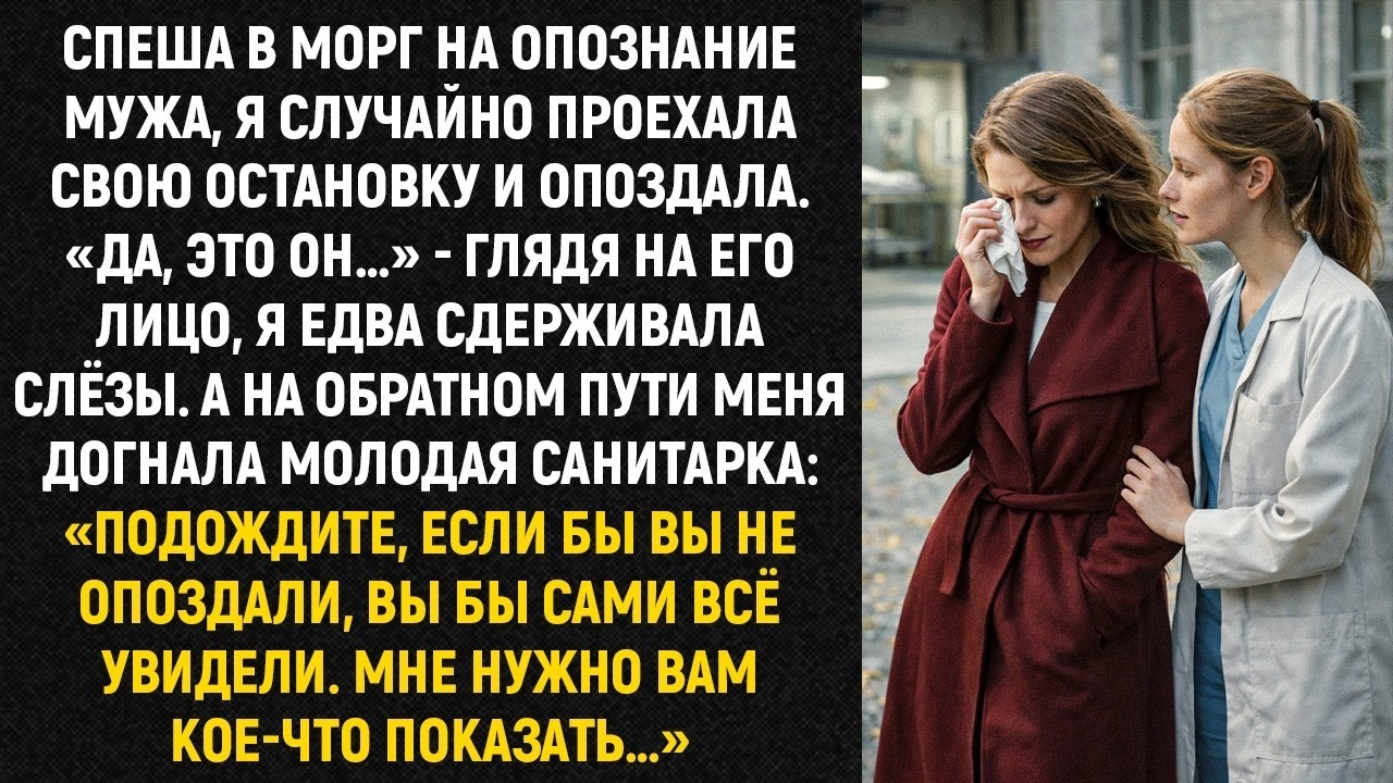 Спеша в морг на опознание мужа, я случайно проехала свою остановку и опоздала. «Да, это он