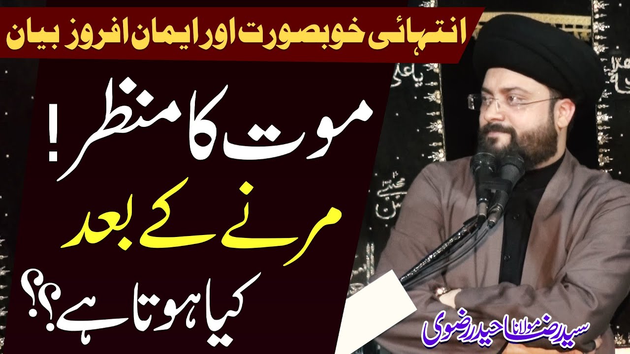 Maut Ka Manzar | Dilkash Andaaz | Maulana Syed Raza Haider Rizvi | ⓒ