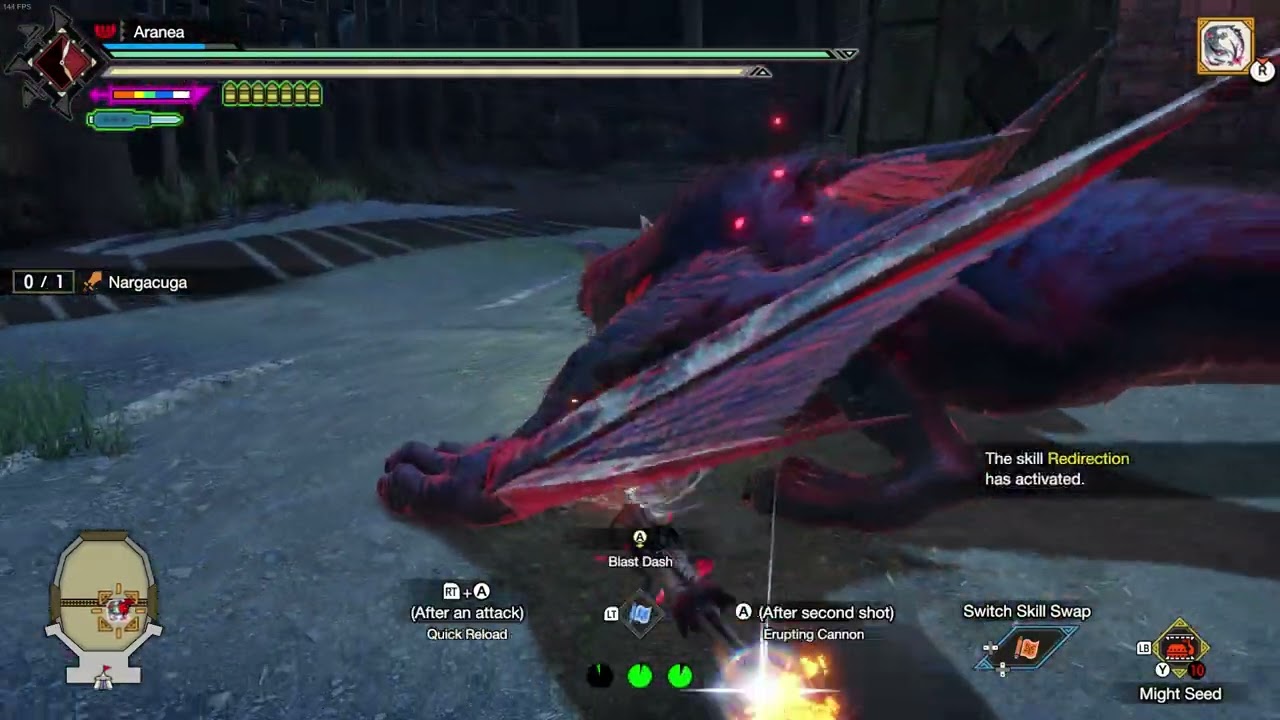 Gunlance Speedrun Practice #1 06'54 Anomaly Investigation lvl238 Nargacuga