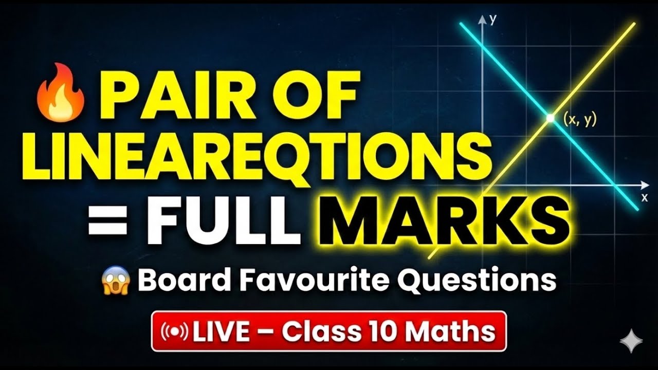 LAST WARNING ⚠️ Pair of Linear Equations | Board Traps | Class 10 LIVE #class10 #class10maths