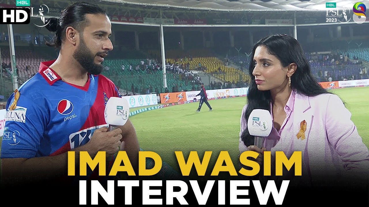 Imad Wasim Interview | Karachi Kings vs Islamabad United | Match 4 | HBL PSL 8 | MI2A