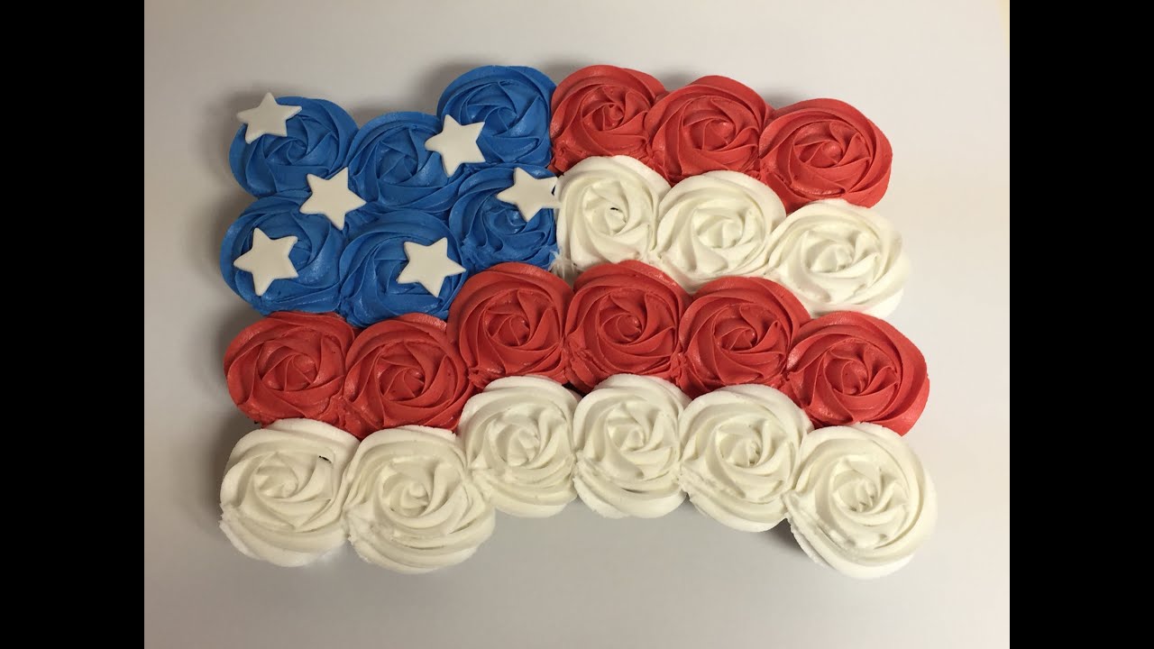 Fourth of July Cupcake Cake