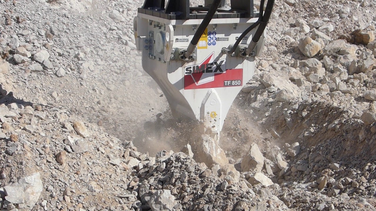 SIMEX Double Drum Cutter Head, TF850 in Action
