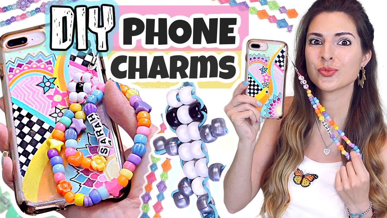 DIY CELL PHONE CHARMS - Beaded Straps, Lizards, & Flowers // TikTok & Pinterest Trend
