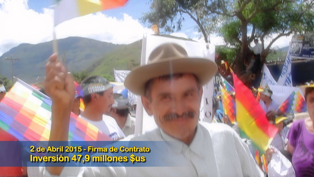 FIRMA DE CONTRATO CARRETERA LA SIBERIA-COMARAPA