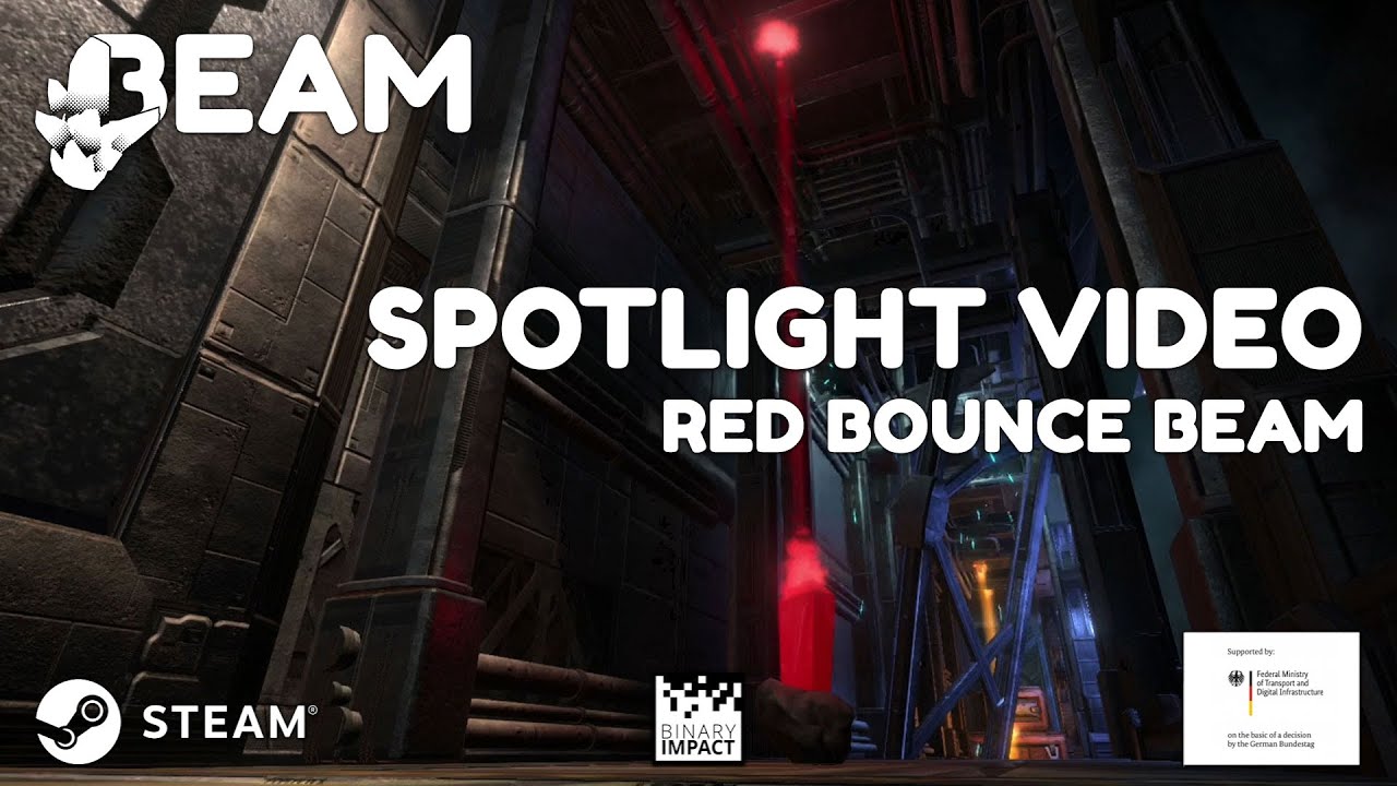 Beam Spotlight - Red Bounce Beam