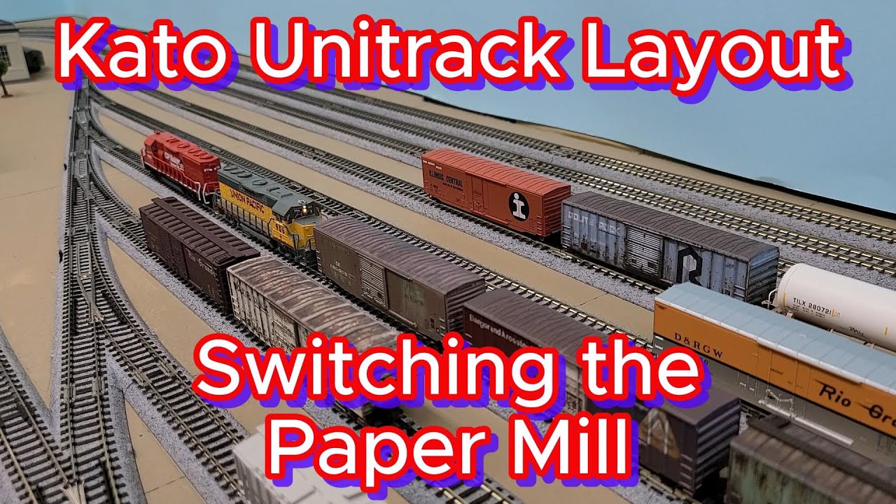 Kato Unitrack N Scale Layout - Switching the Paper Mill
