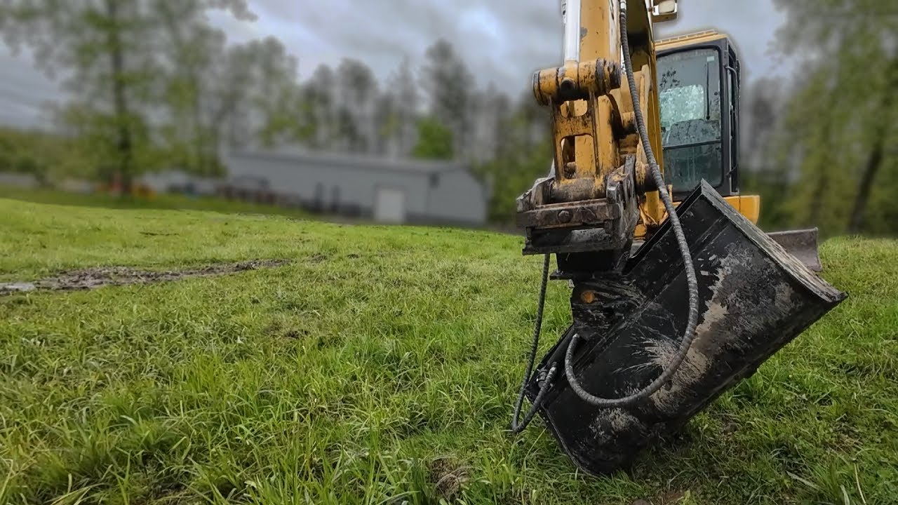 $300 Tilt Bucket on John Deere 50ZTS | Digging a Swale