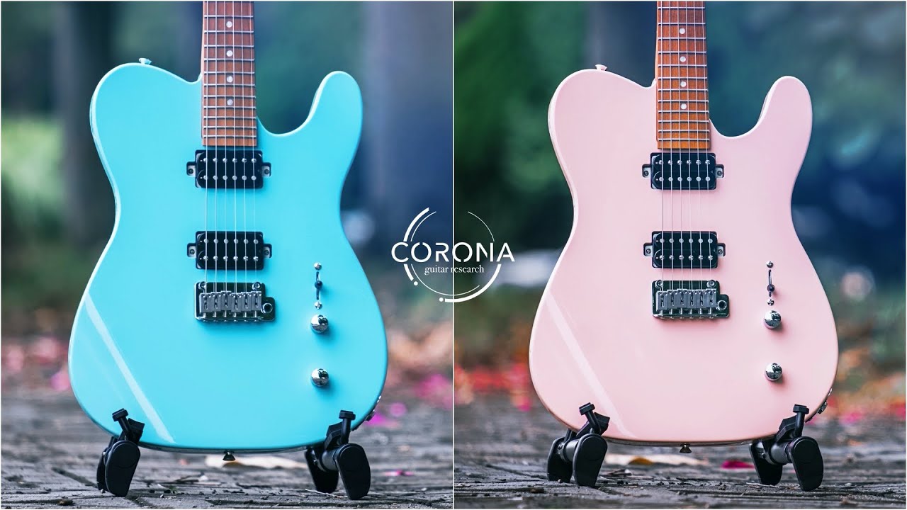 Corona Modern Plus T 24Fret Toasted Maple Neck Guitar. Test By Jimmy Lin (No Talking)