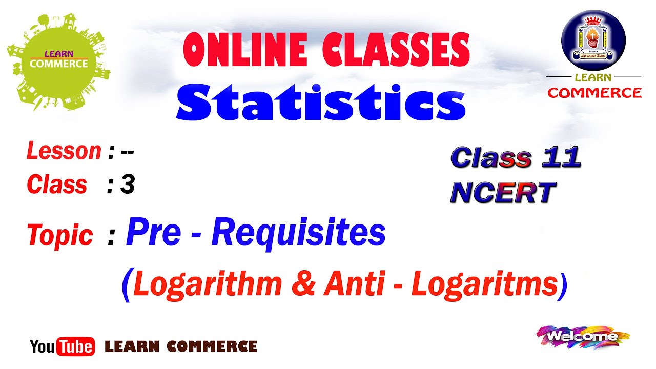 Logarithm and Anti Logarithm Exam questions & Answers | Prerequisites Class 11 |  Mrs. Udayashree