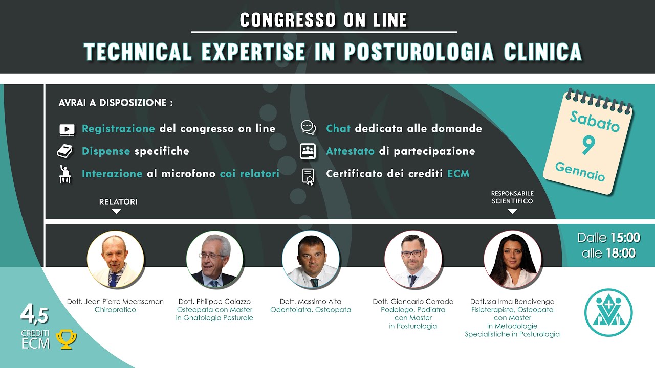 Technical Expertise in Posturologia Clinica - un congresso on line