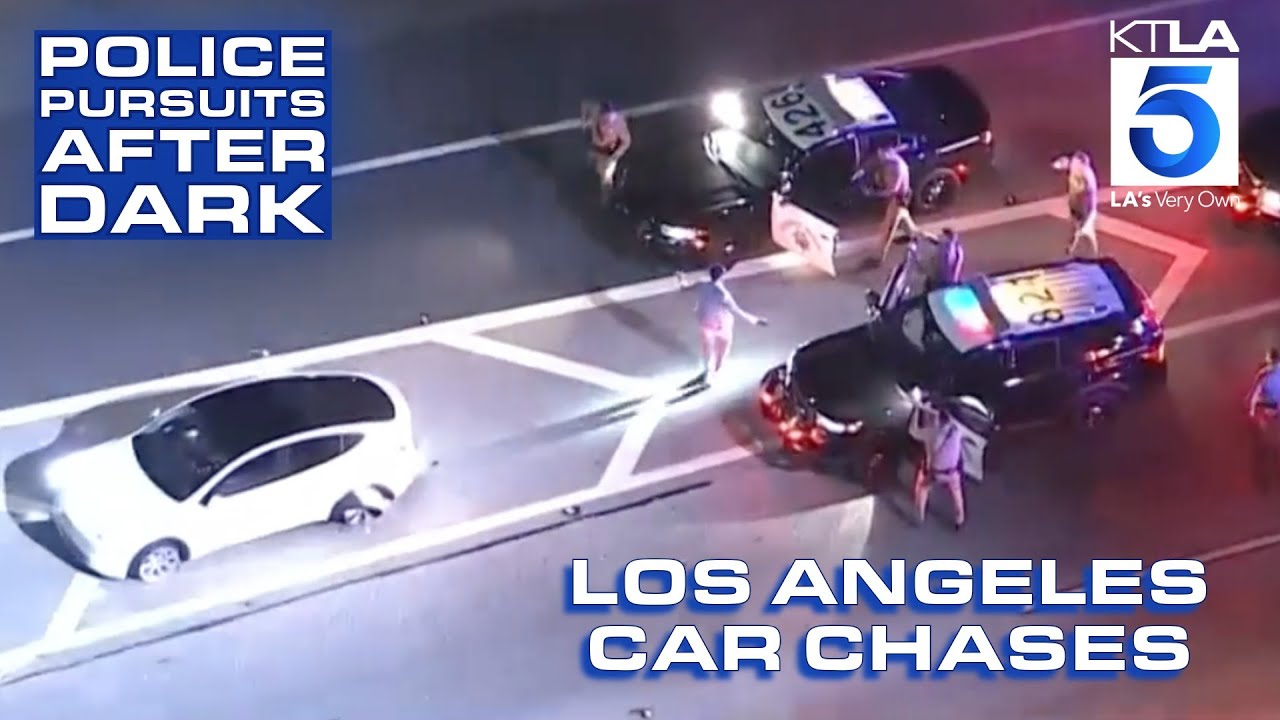 Nighttime high-speed police pursuits & more | Los Angeles Car Chases