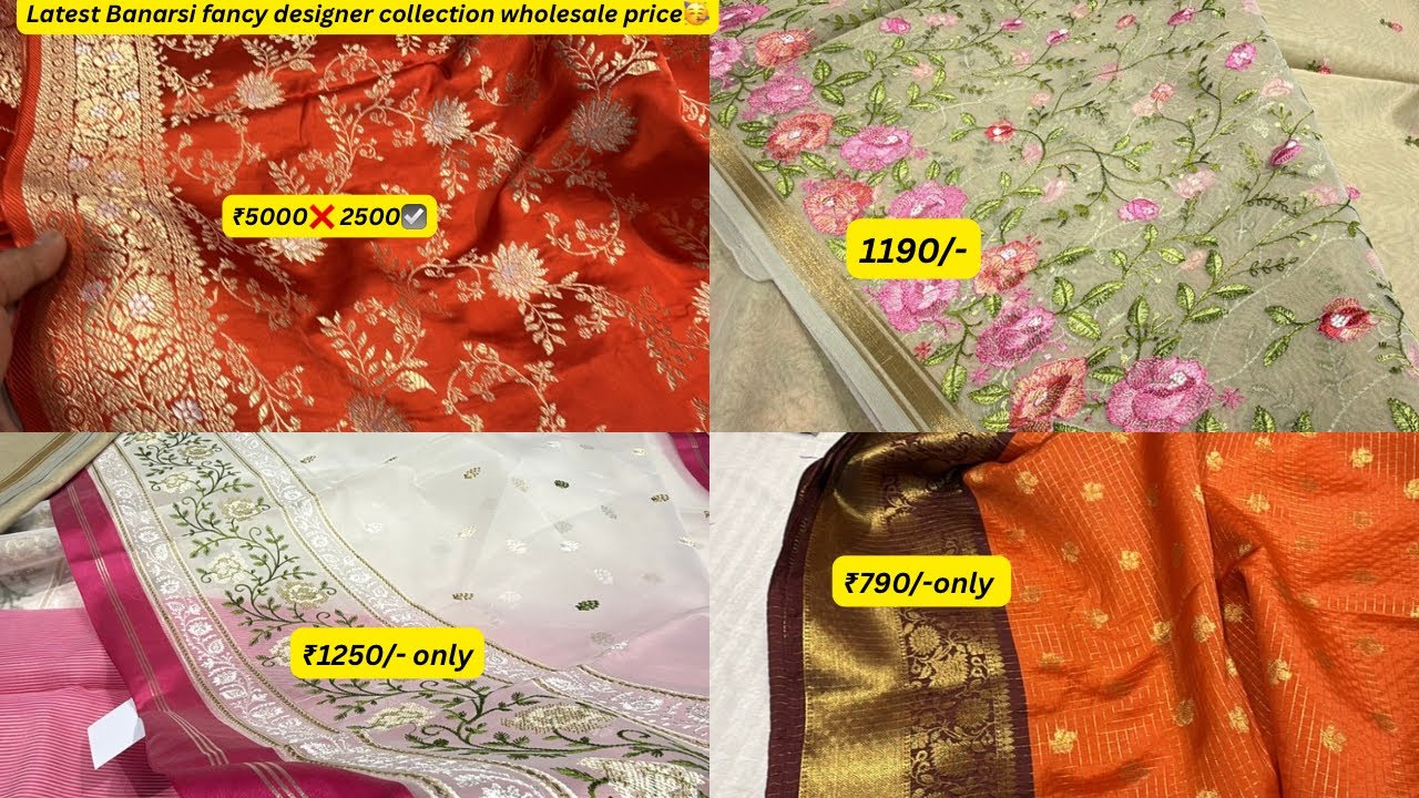Picked latest designer rangkat sarees and many more in discount price🥳 unseen collection 