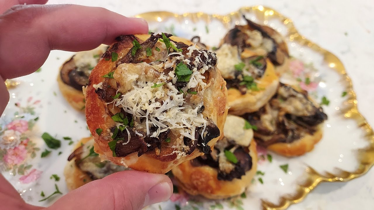 Mushroom Puff Pastry Bites