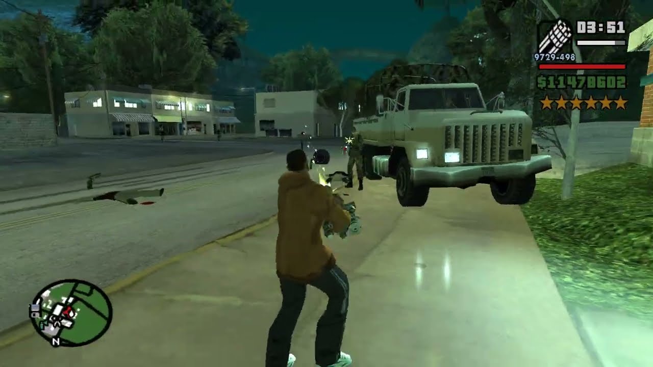 GTA San Andreas - Dillimore Police Station Rampage + Six Star Wanted Level Escaped