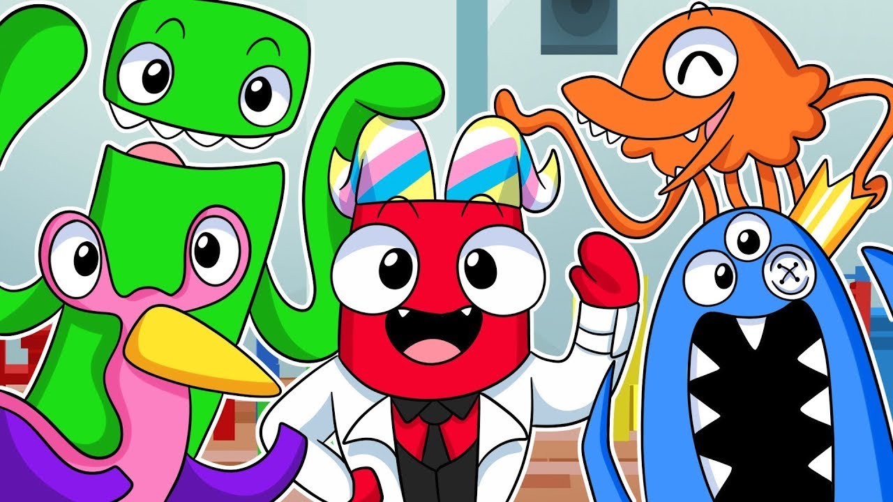 GARTEN OF BANBAN, Pero Son RAINBOW FRIENDS ANIMACIÓN!