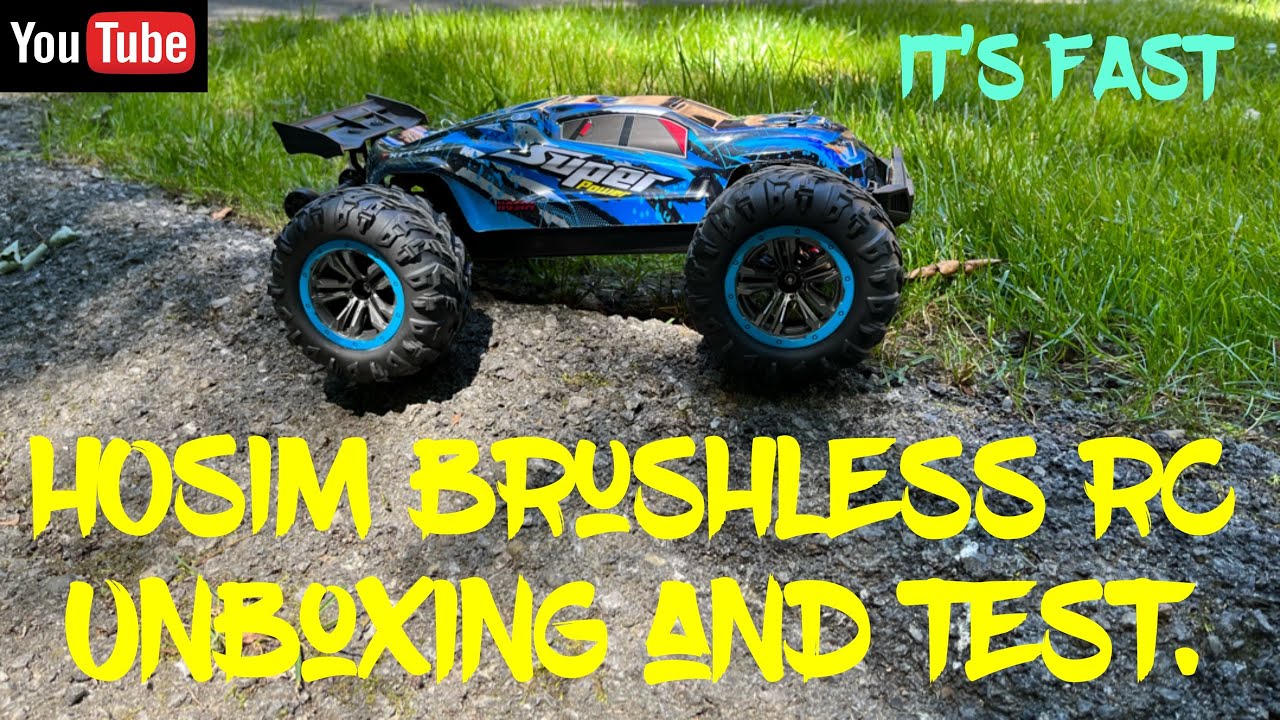 HOSIM Brushless RC Unboxing motocross track test￼￼.