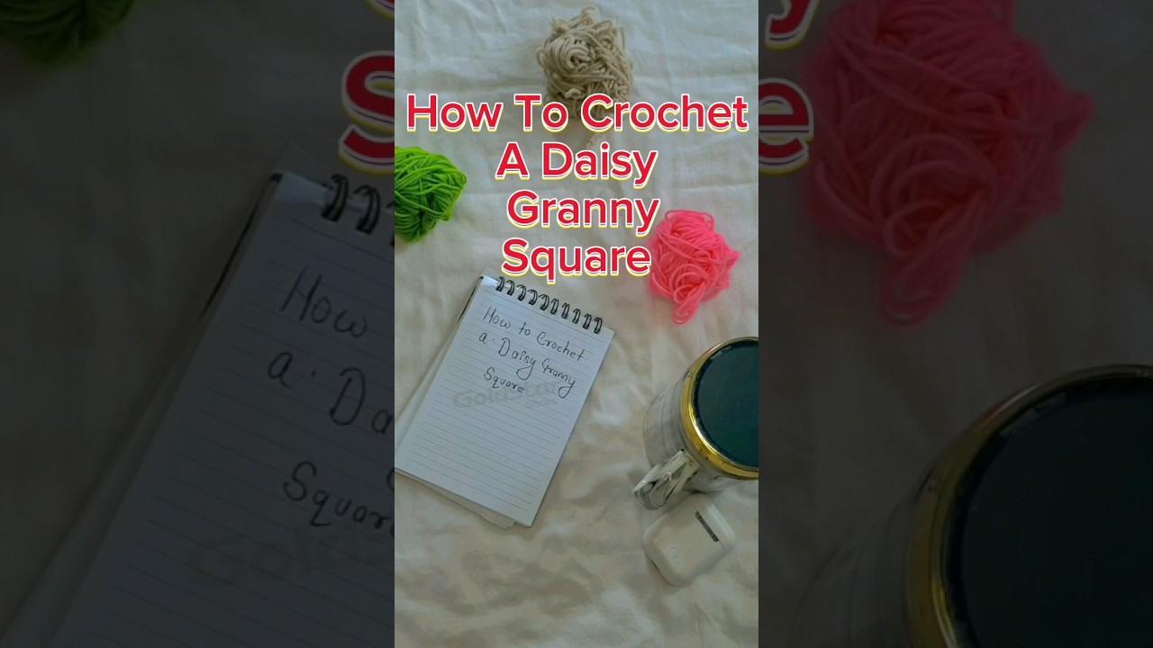 How to crochet a Daisy Granny Square step by step #youtubeshorts #nepal #diy #beginners