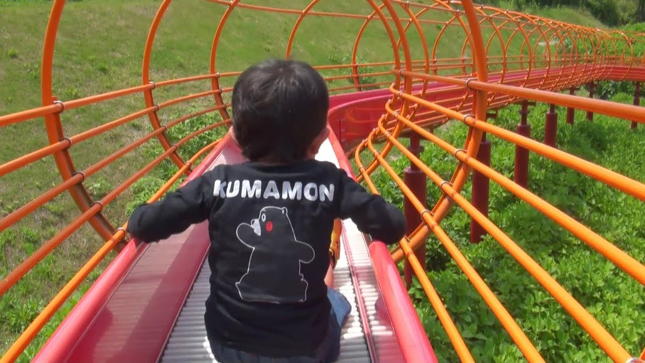 【126m】竜北公園のローラー滑り台【レッドドラゴン】