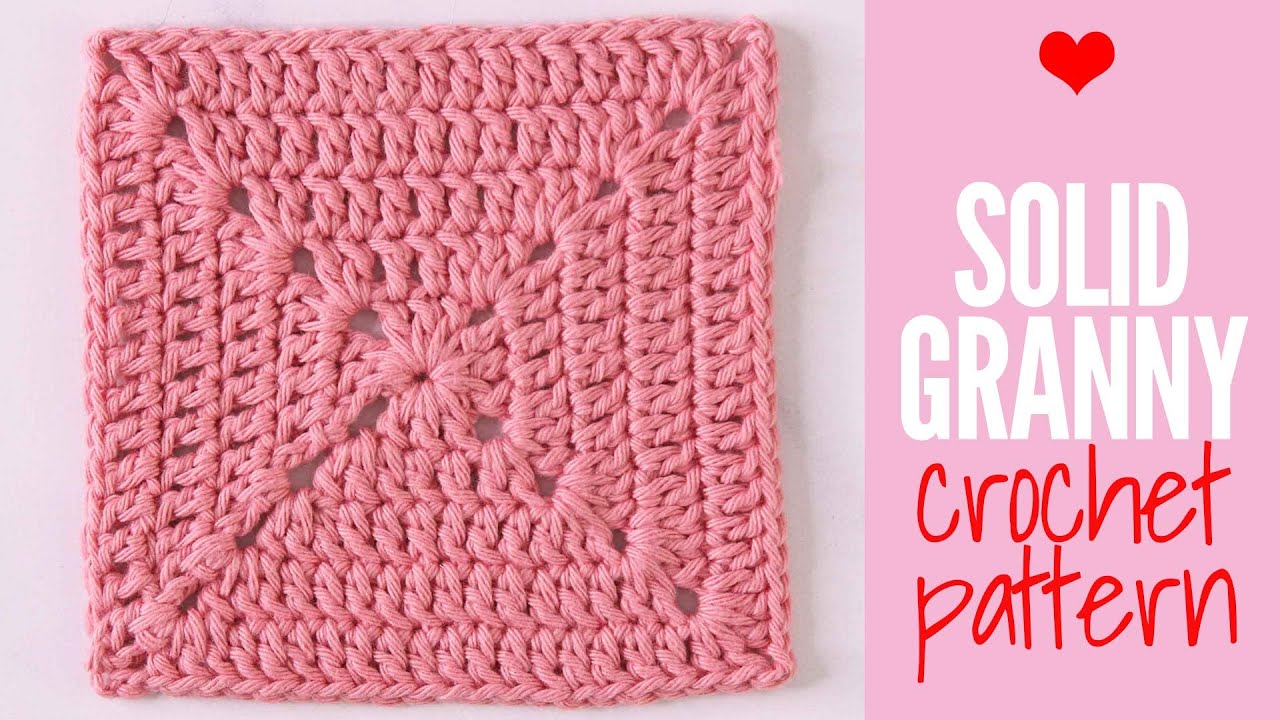 Easy Solid Granny Square &ndash; Beginner-Friendly Crochet Pattern