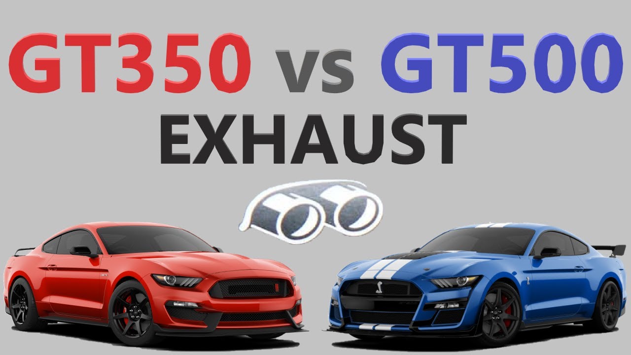 GT350R vs GT500 Exhaust Sound