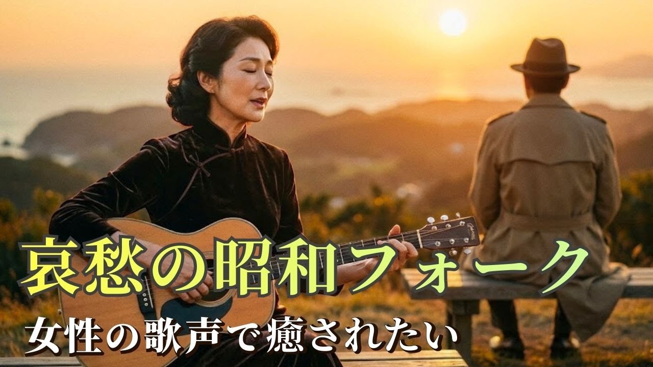 【癒し 女性ボーカル】哀愁ただよう 昭和フォーク｜ほどけた糸（昭和45〜52年リバイバル｜高音質ミックス）