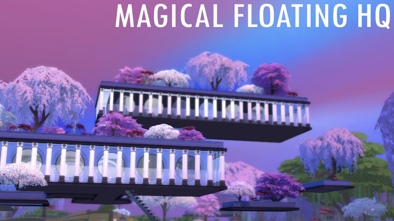 MAGICALLY FLOATING HQ - Speed Build | The Sims 4 Realm of Magic