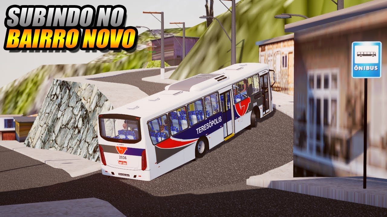 SUBINDO OS MORROS DA BAIRRO NOVO NA LINHA NOVA !!! PROTON BUS SIMULATOR - G27