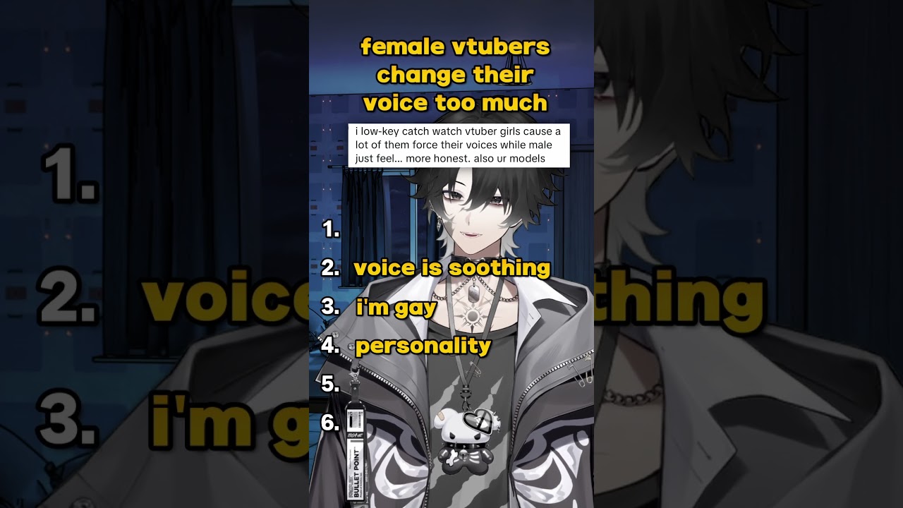 I found out why people watch male vtubers