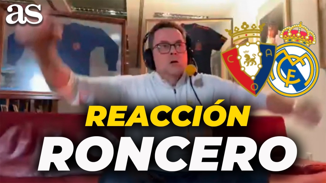 ASÍ VIVIÓ RONCERO la DERROTA del REAL MADRID contra OSASUNA en el 89