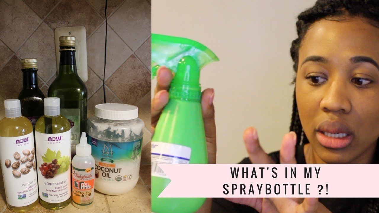 WHAT'S IN MY SPRAY BOTTLE || HOW I KEEP MY BOX BRAIDS MOISTURIZED  2018