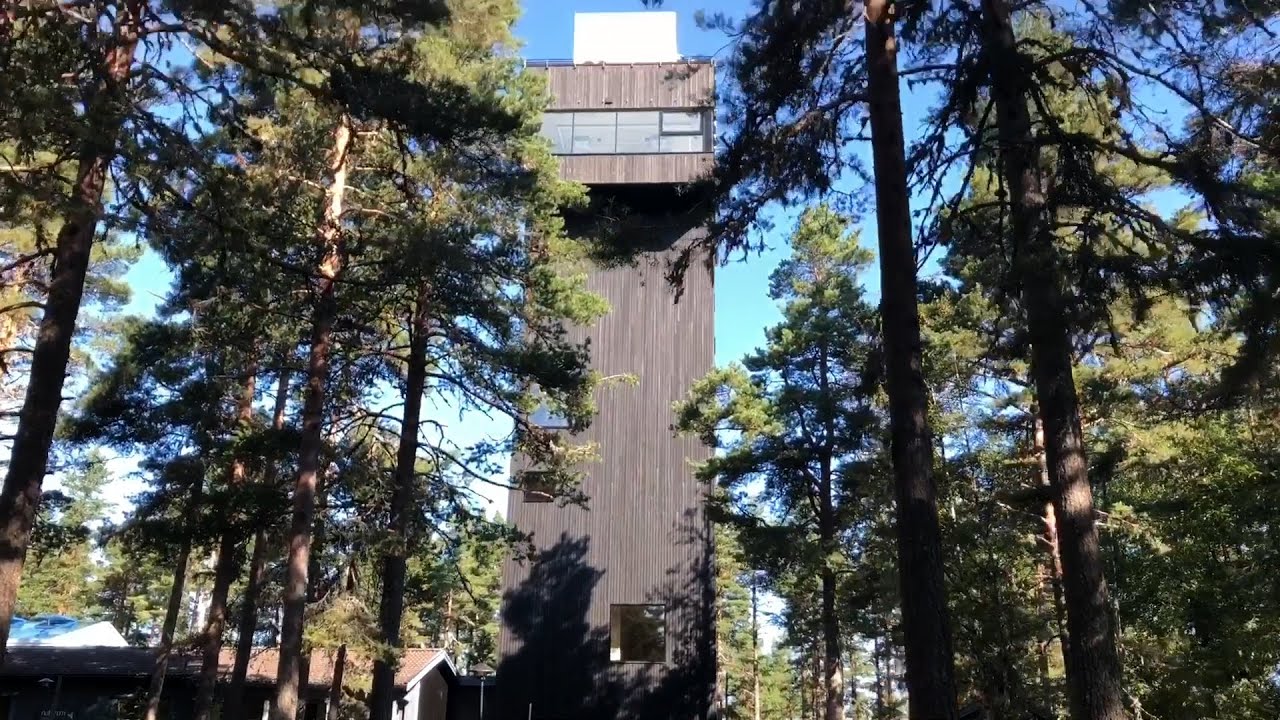 Naturum Dalarna och nya utsiktstornet på Björkberget i Siljansnäs
