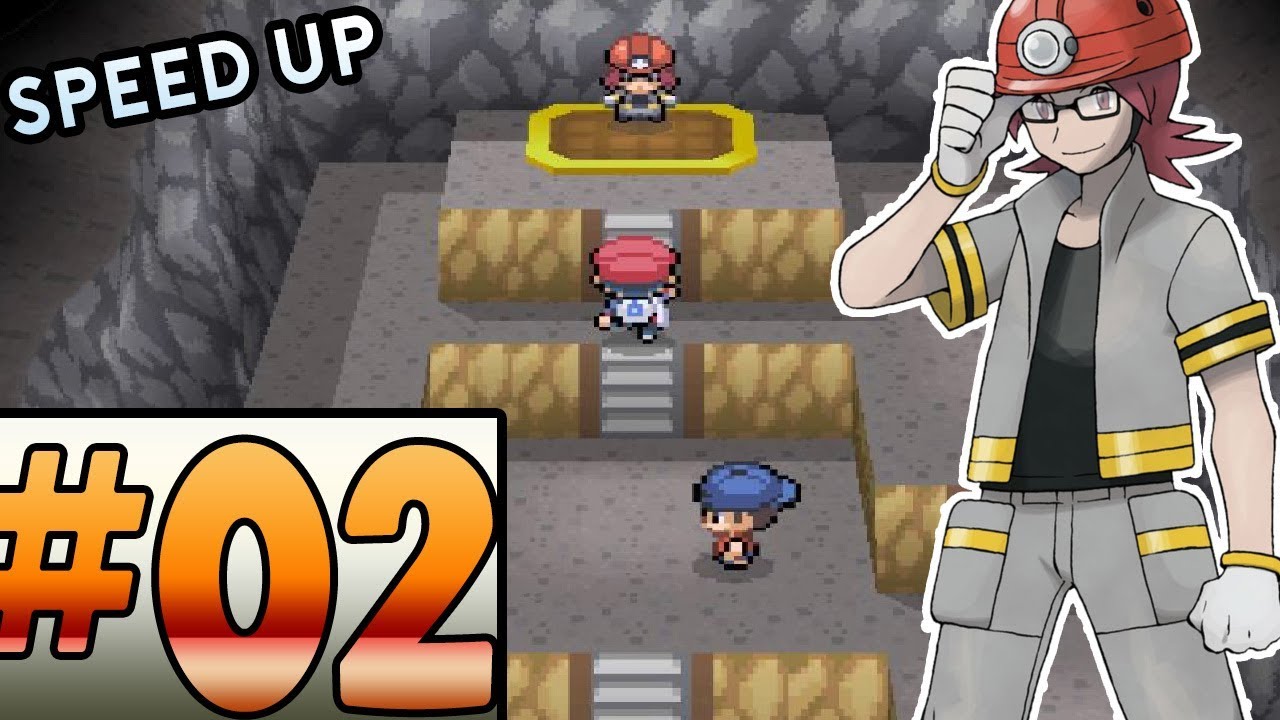 Pokemon Platinum Walkthrough Part 2 - Oreburgh City & Gym Leader Roark (SPEED UP!)