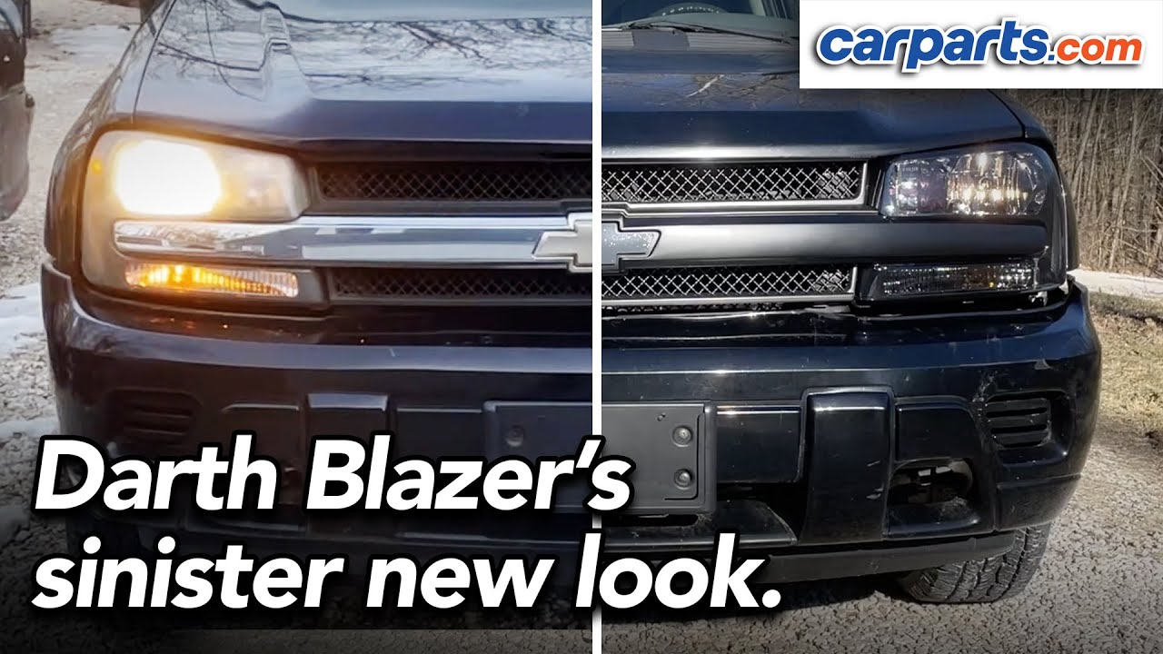 Darth Blazer goes dark - 08 Trailblazer headlight and grille replacement - CarParts.com