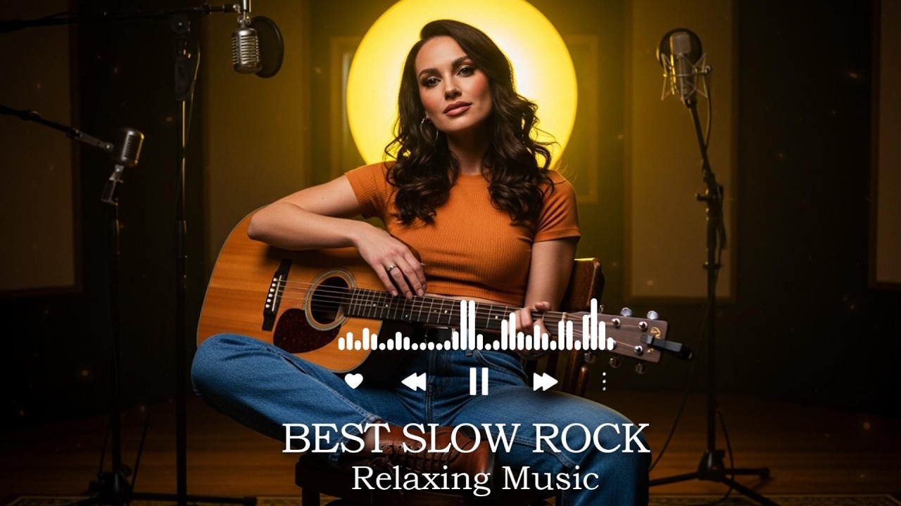 Golden Hour Slow Rock Love Songs | Heartfelt Melodies for Peaceful Nights