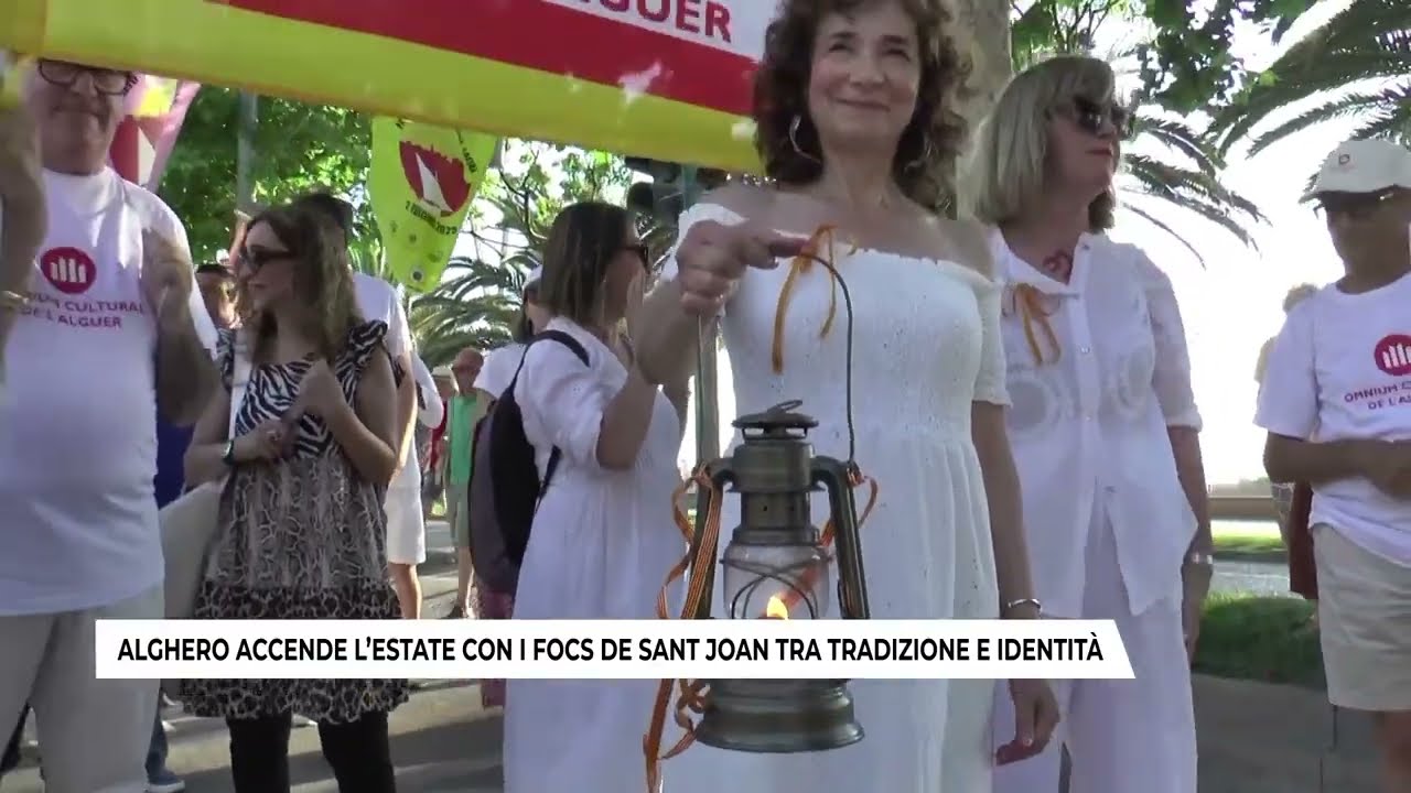 ALGHERO ACCENDE L'ESTATE CON I FOCS DE SANT JOAN TRA TRADIZIONE E IDENTITÀ (24-06-2025)