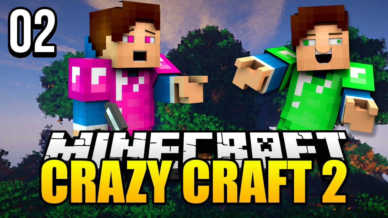 Minecraft Crazy Craft 2.0 Mod Pack Let's Play! Episode 2 - Attack of the Spiders!