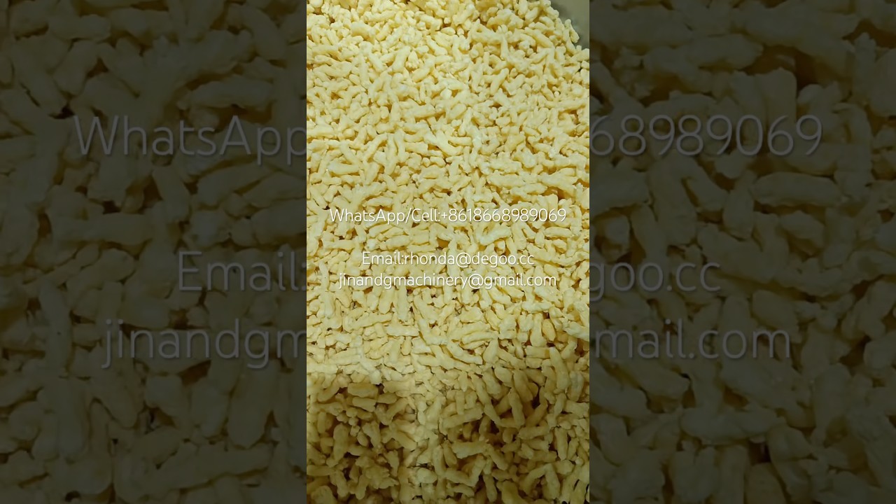 Crunchy corn cheetos kurkure extruder machine kurkure niknaks corn snacks Production Line #cheetos