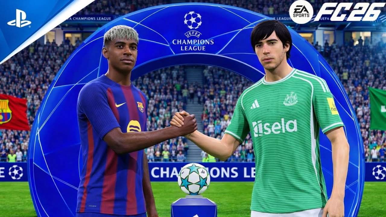ФК 26 - Барселона против Ньюкасла - Лига чемпионов УЕФА 25/26 - PS5