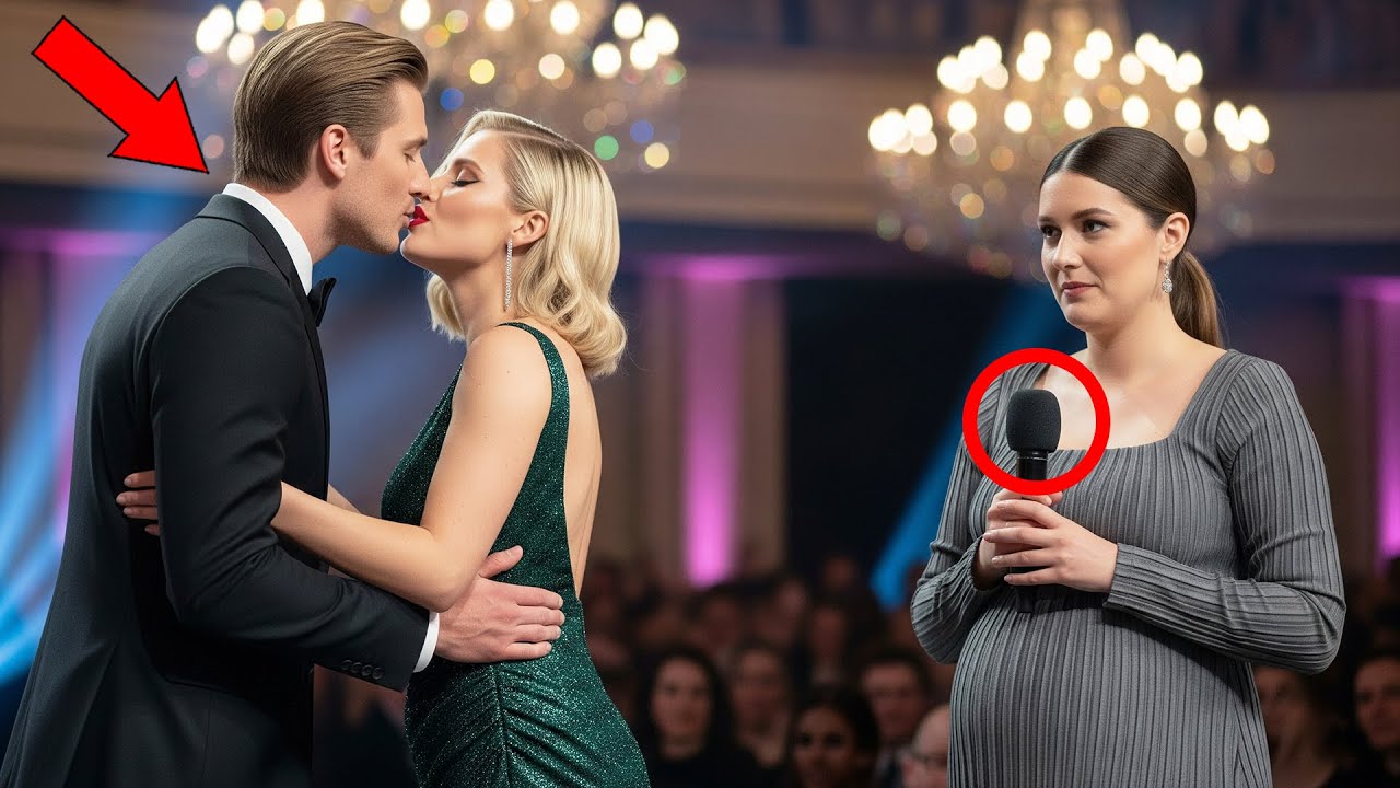 At A Gala Event, Mistress Kisses Millionaire—Then The Pregnant Wife Grabs The Mic!