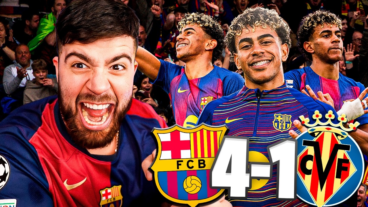 HAT TRICK DE LAMINE YAMAL. GANÓ BARCELONA VS VILLARREAL Y SIGUE LIDER DE LA LIGA (2026)