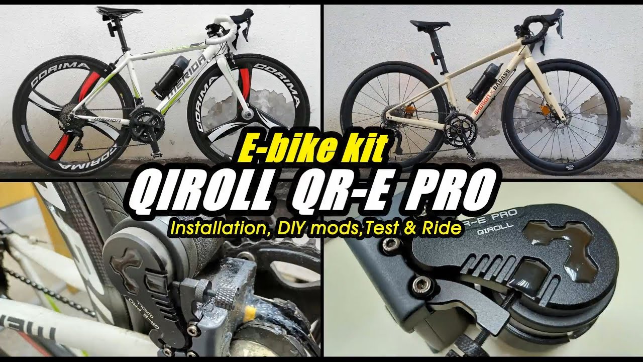 E-bike kit: QIROLL QR-E PRO - Installation, DIY mods, Test & Ride