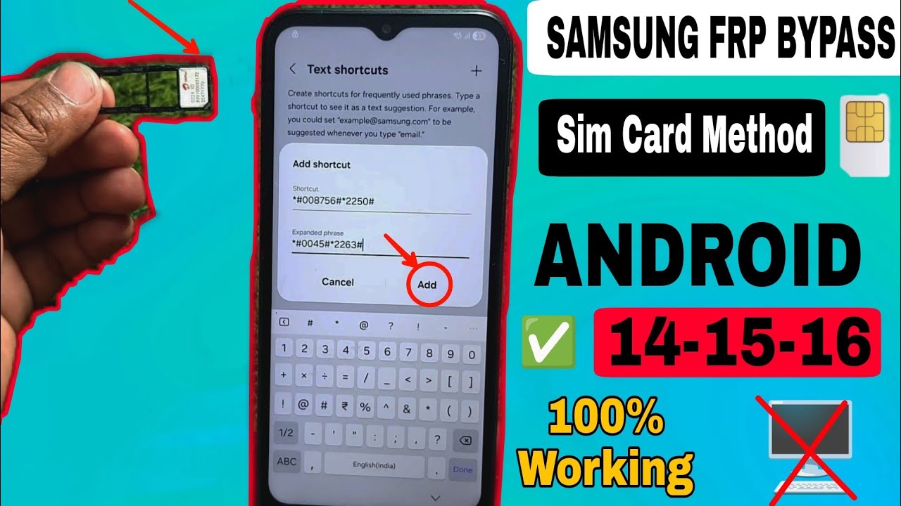 👉100% Working Samsung FRP Bypass 2026 | Android 14-15-16 | Latest Security Patch | Sim Card No Pc