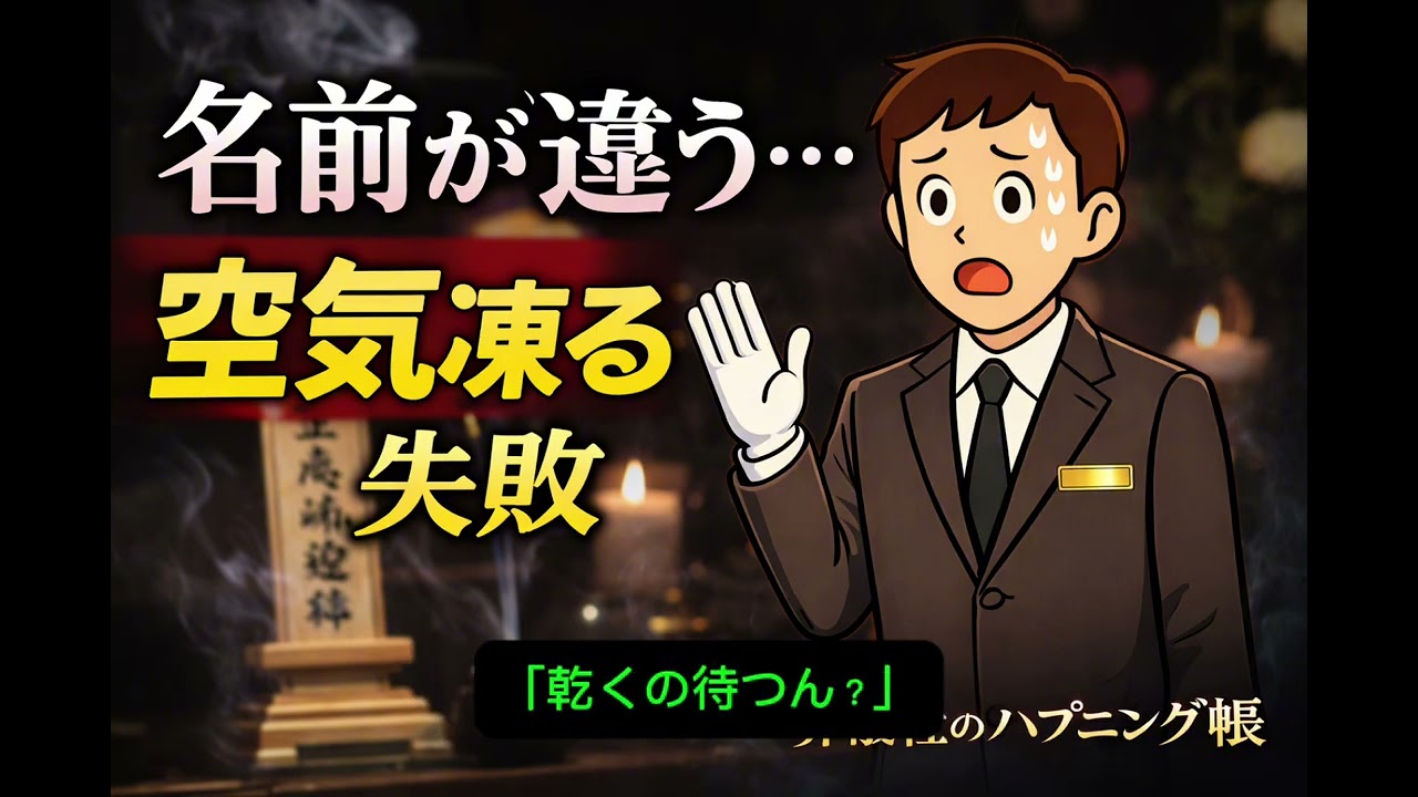 位牌の名前を間違えた現場の話